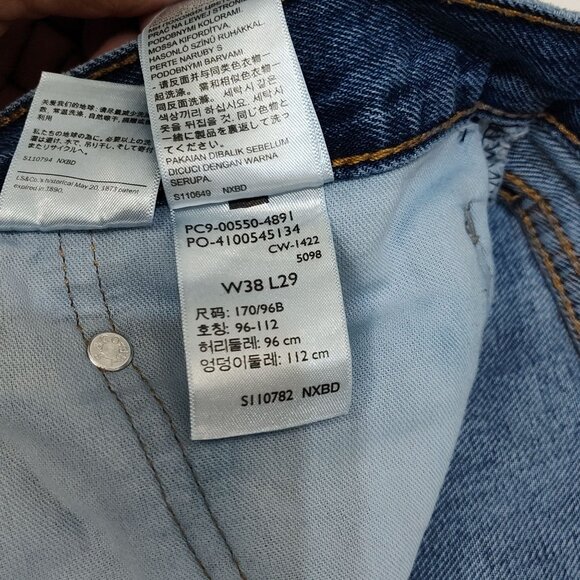 Levi's 550 Relaxed Fit Jeans W38 L29 High Rise 100% Cotton Denim Vintage Style - Picture 3 of 5
